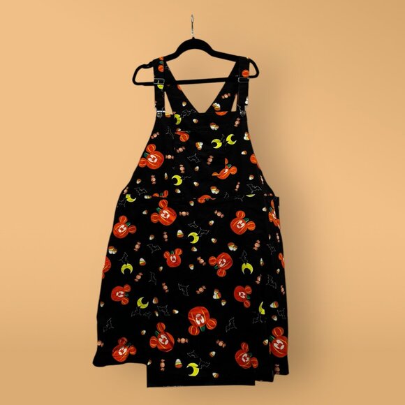 Disney x Hot Topic Plus Size Pumpkin Mickey Halloween Skirtall - Picture 1 of 2